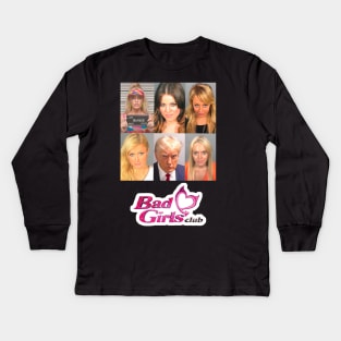 BAD GIRLS CLUB Trump Mugshot Kids Long Sleeve T-Shirt